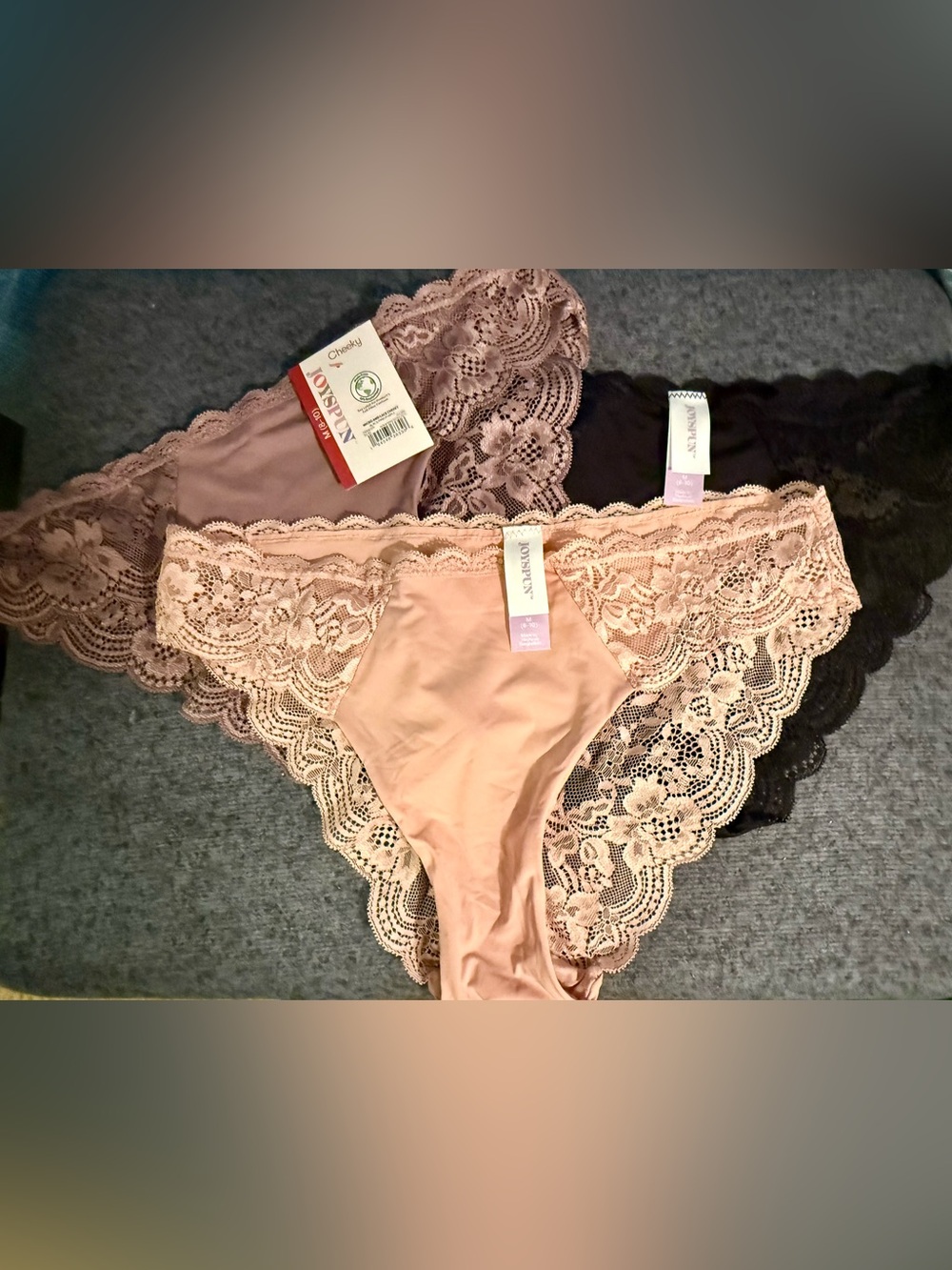 Lace-Trim Cheeky Panty in Blush by A New Day